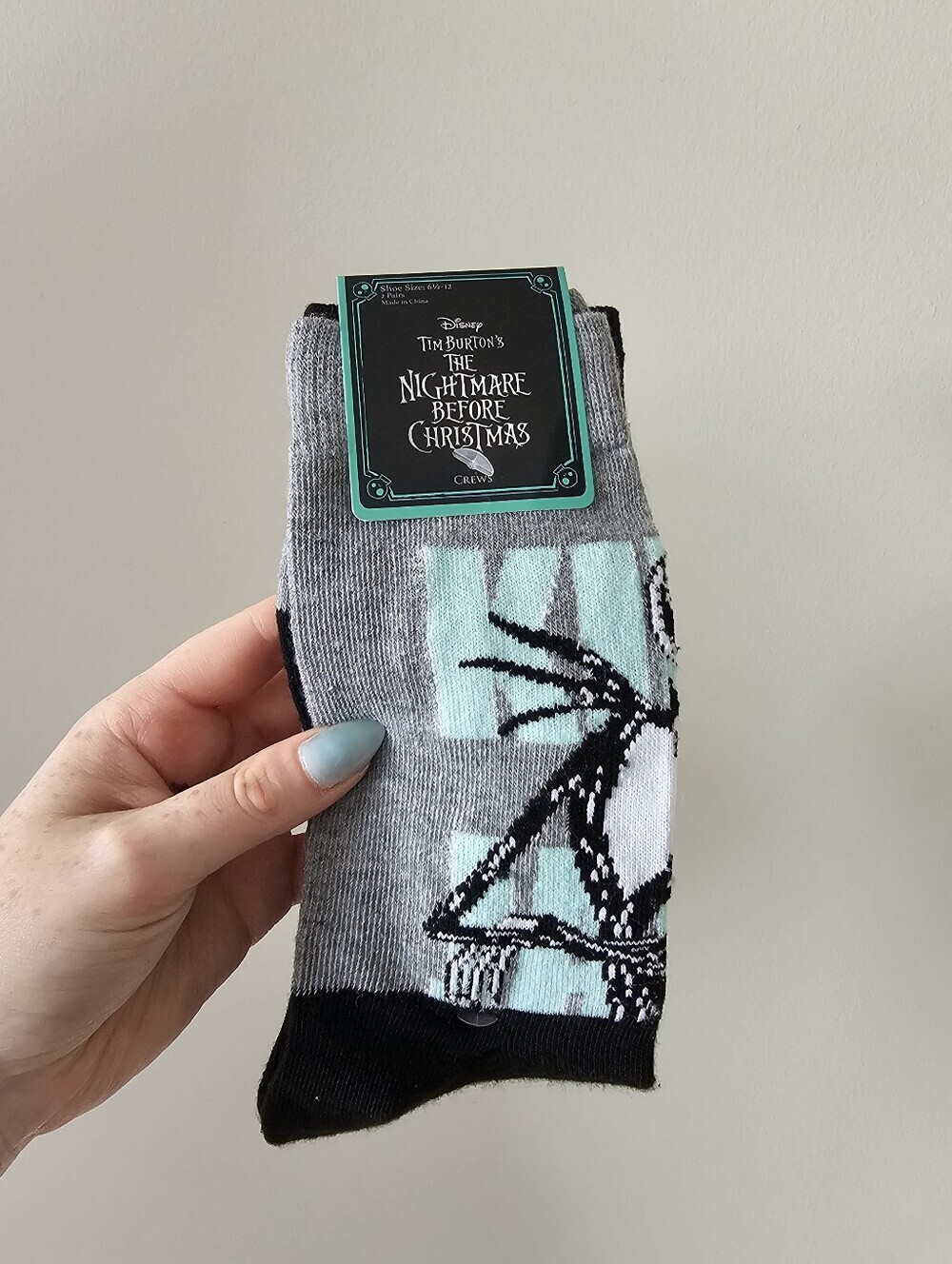 NWT Disney Nightmare before christmas socks 6.5-12